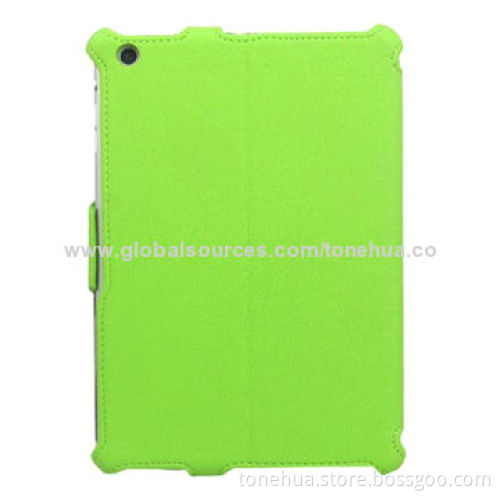 PU leather case stand for tablets and iPad Mini